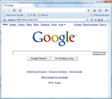 Internet Explorer Tab : Google Chrome Extensions for Web Developers